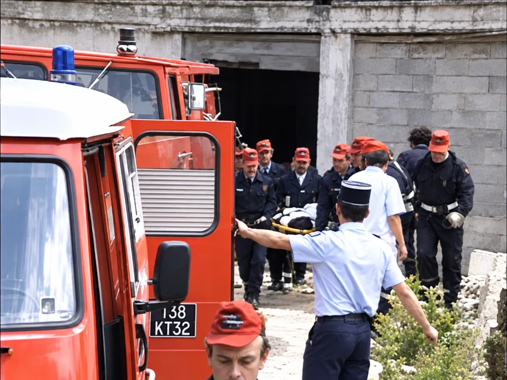 Intervention des secours et évacuation des victimes aux thermes de Barbotan